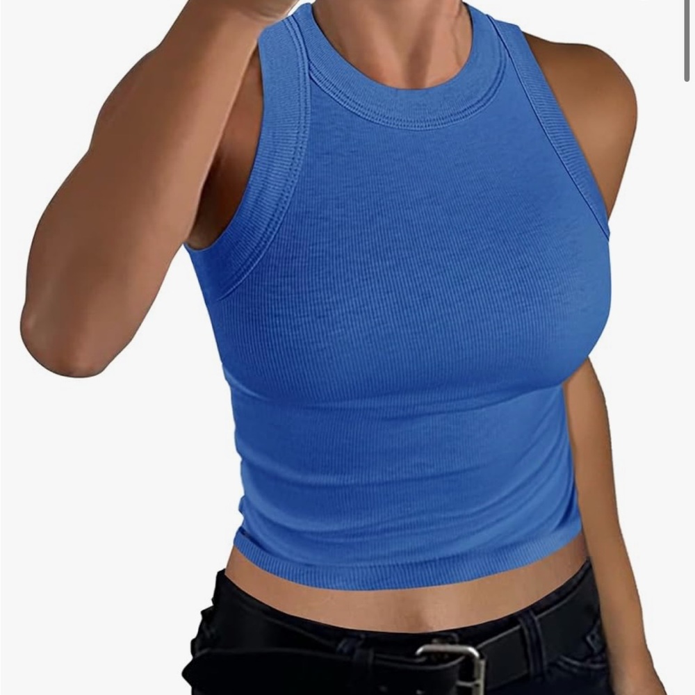 Blue tank top
